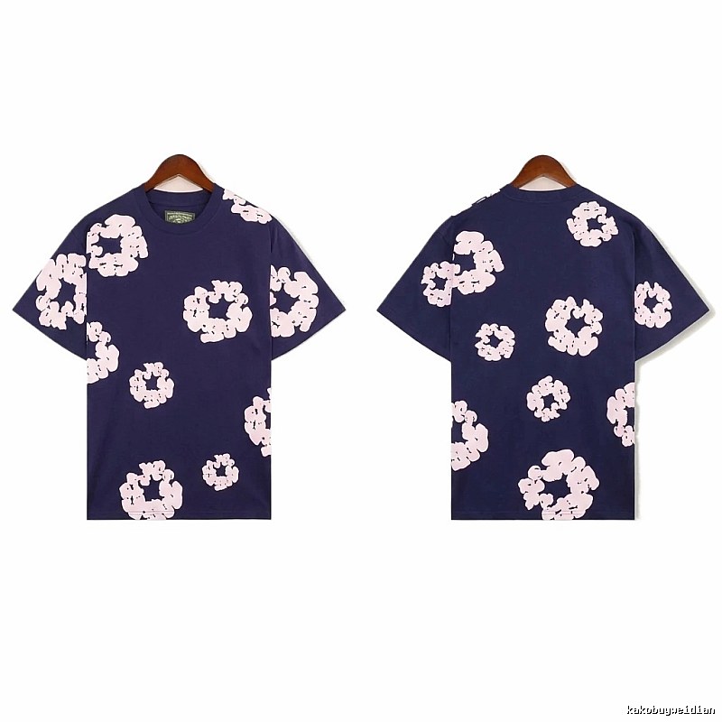 DENIM TEARS Printed Retro Style T-shirt