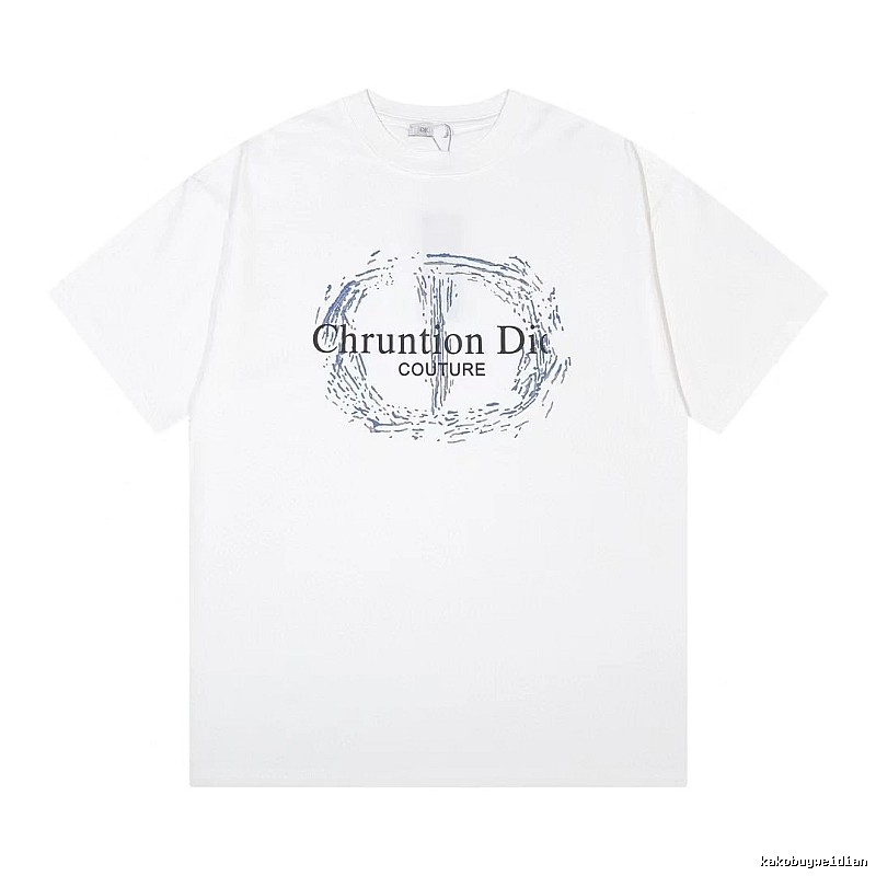 Dior Couture Trendy Style White Short-sleeve T-shirt