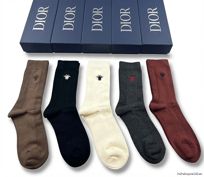 Dior embroidered fashion socks