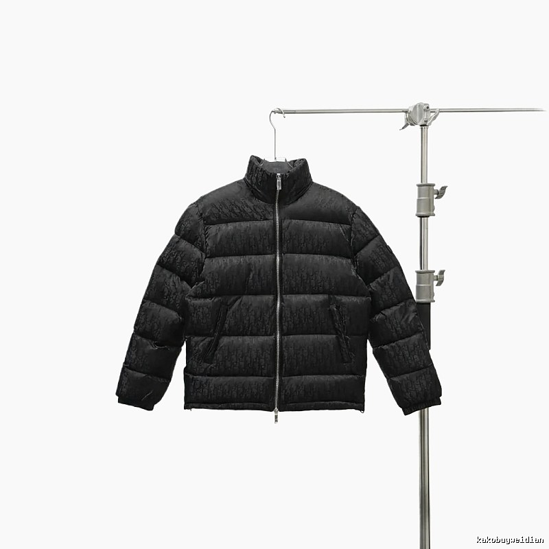 Dior quilted black down jacket