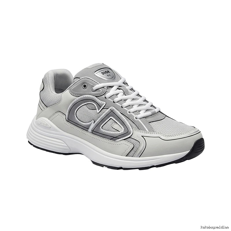 Dior retro-style gray and white sports shoes