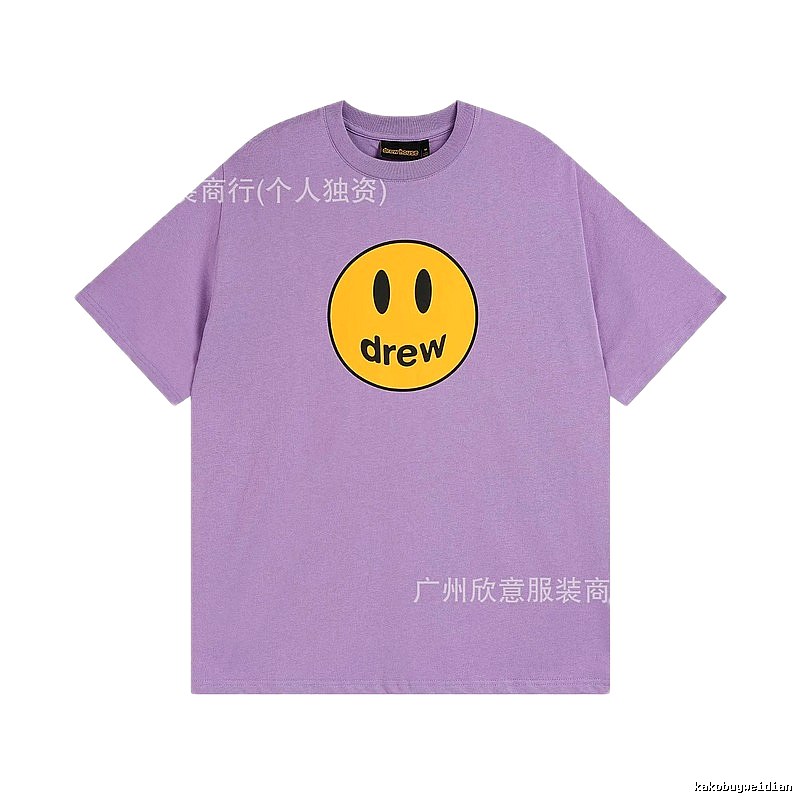 DREW Smile Street Style Purple Short Sleeve T-shirt