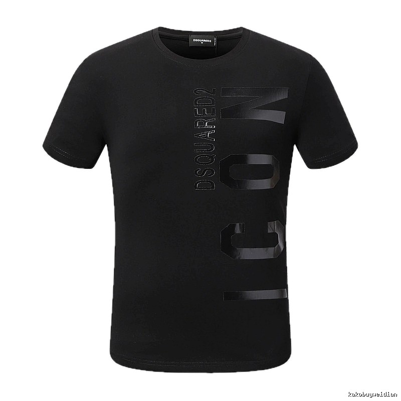 DSQUARED2 ICON Streetwear Black Short-sleeve T-shirt