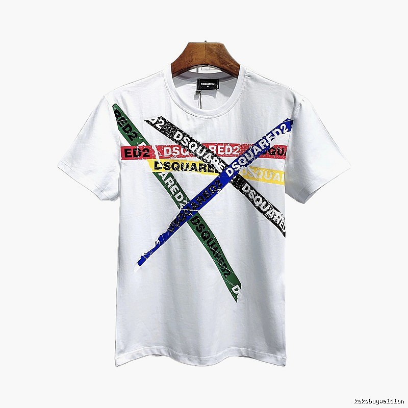 DSQUARED2 Printed Street Style White T-Shirt