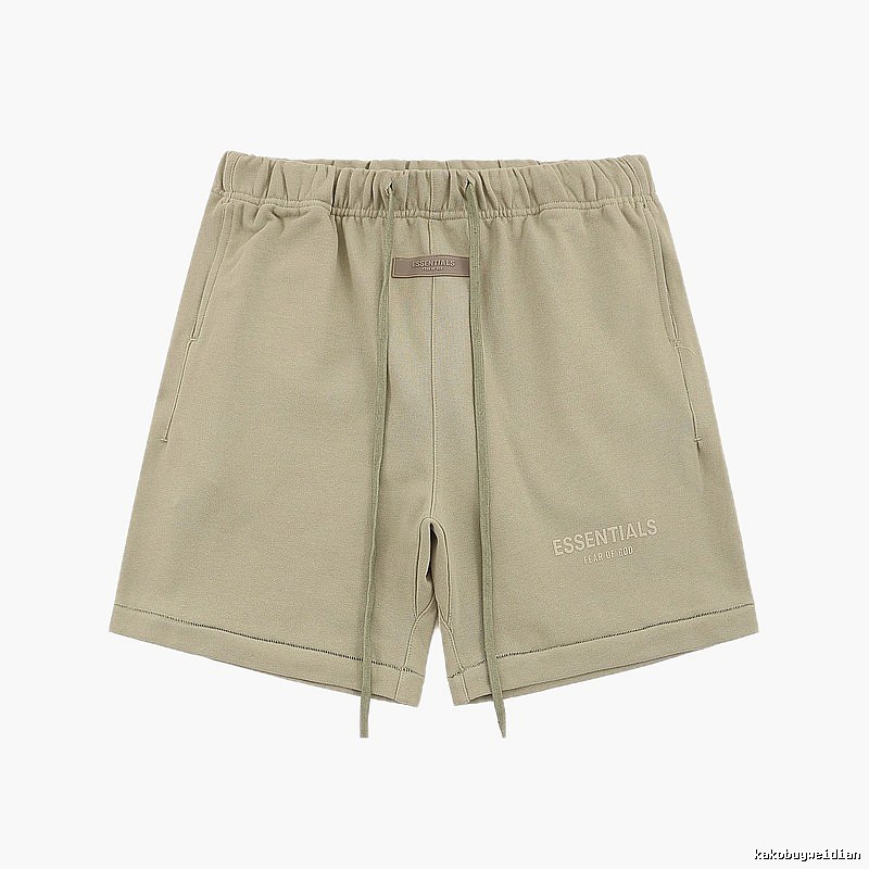 ESSENTIALS Basic Khaki Shorts