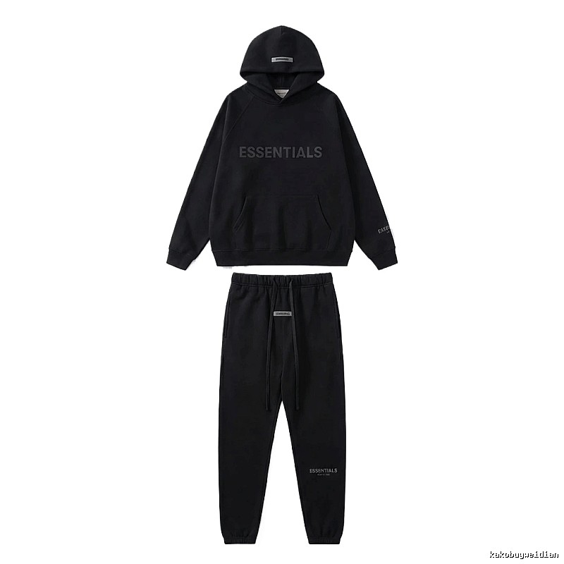 ESSENTIALS casual style black suit