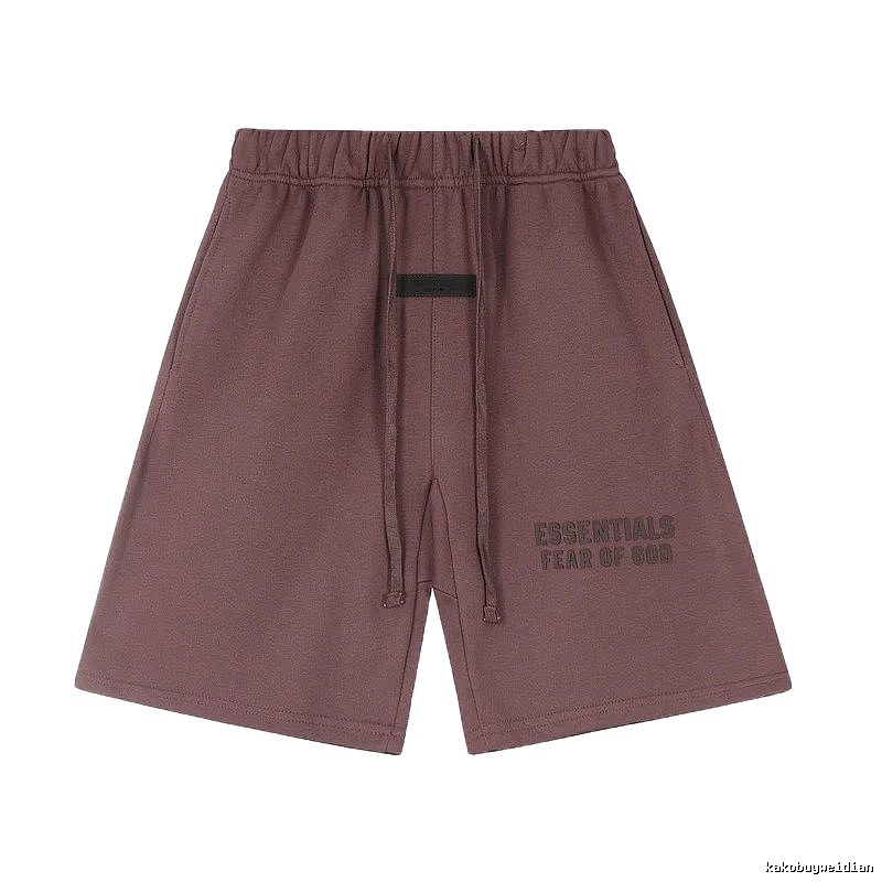 ESSENTIALS casual style dark brown shorts