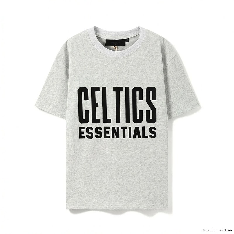 ESSENTIALS Gray and Black T-shirt of the Trendy Brand