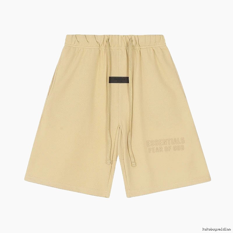 ESSENTIALS minimalist khaki shorts