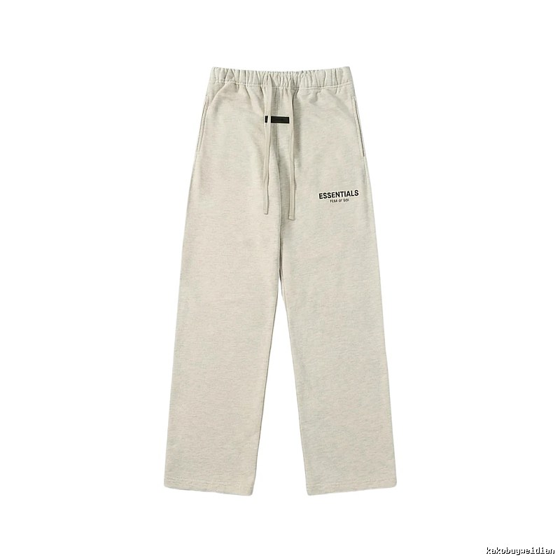 ESSENTIALS minimalist light gray sweatpants