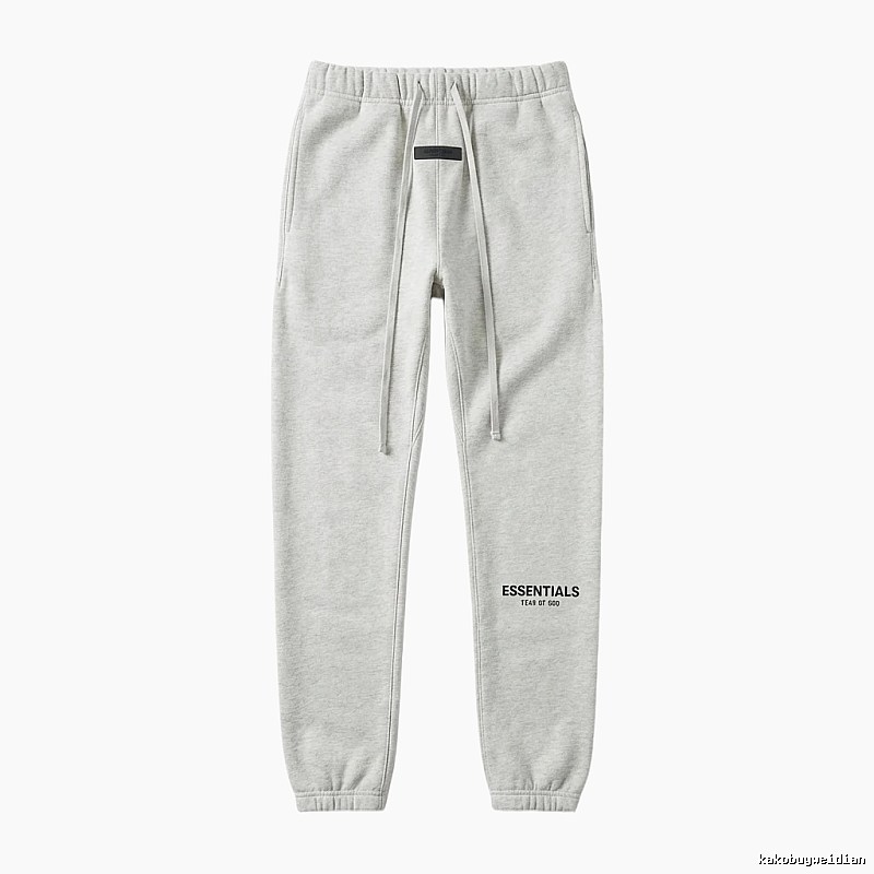 ESSENTIALS minimalist light gray sweatpants