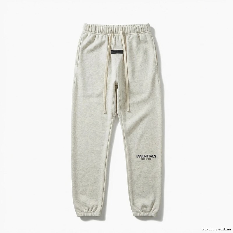 ESSENTIALS minimalist light gray sweatpants