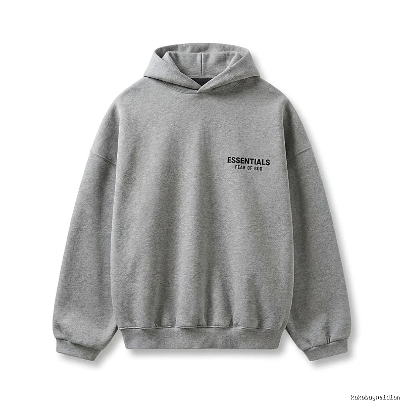 ESSENTIALS minimalist light gray sweatshirt