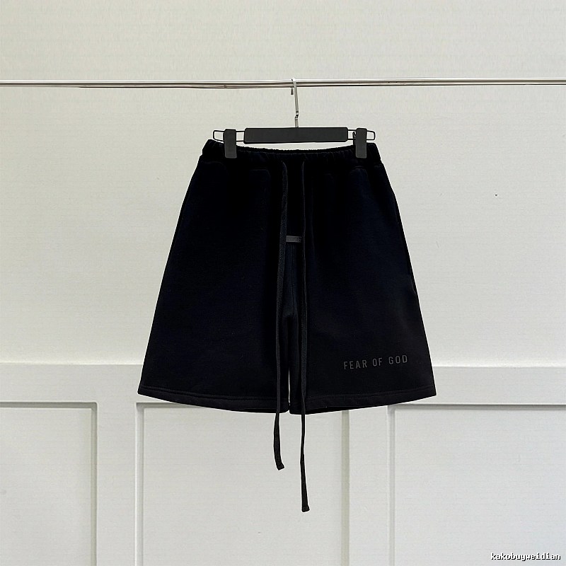 ESSENTIALS minimalist style black shorts