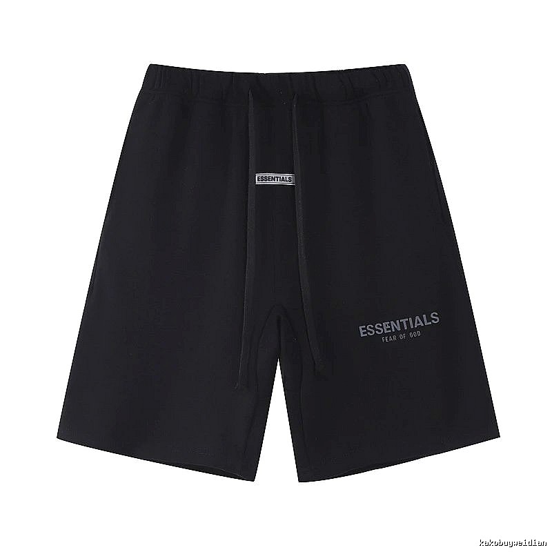 ESSENTIALS minimalist style black shorts
