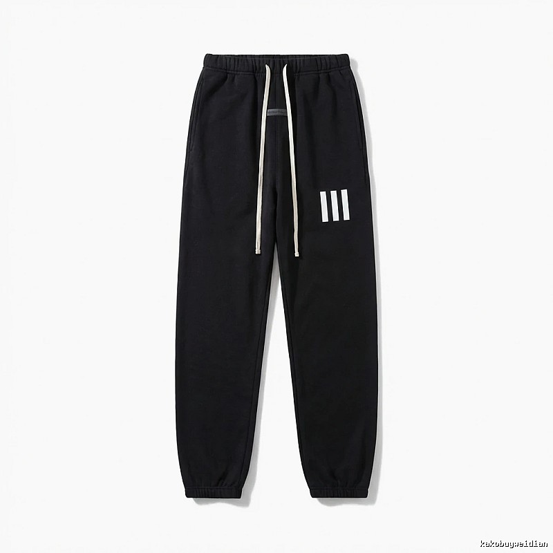 ESSENTIALS minimalist style black sweatpants