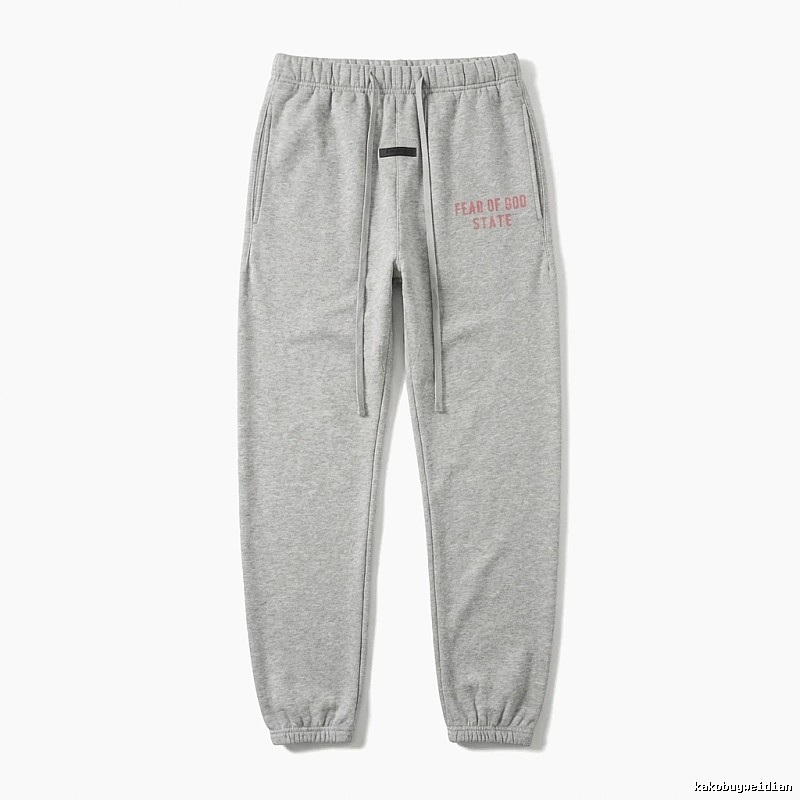 ESSENTIALS minimalist style grey sweatpants