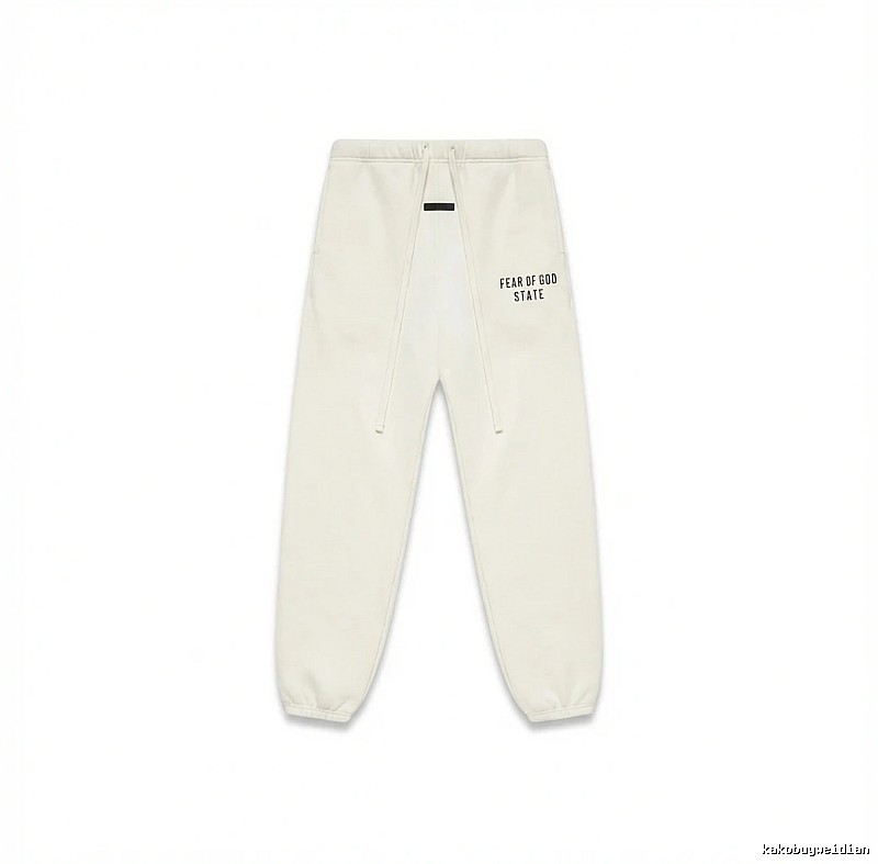 ESSENTIALS minimalist style white sweatpants