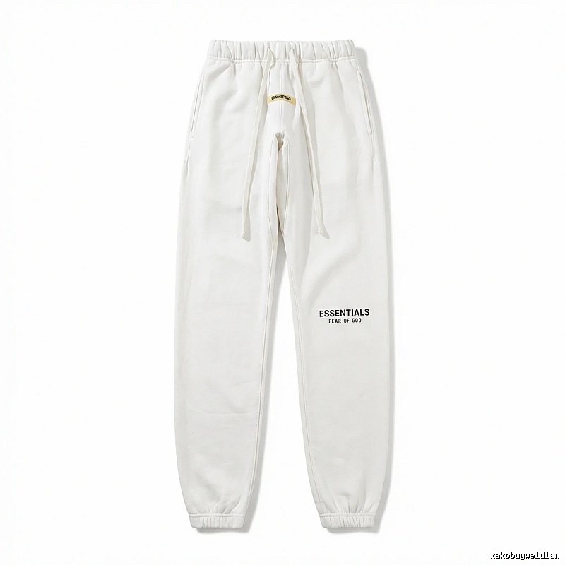 ESSENTIALS minimalist style white sweatpants
