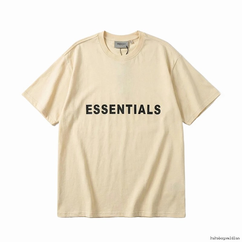 ESSENTIALS Simple Beige T-shirt