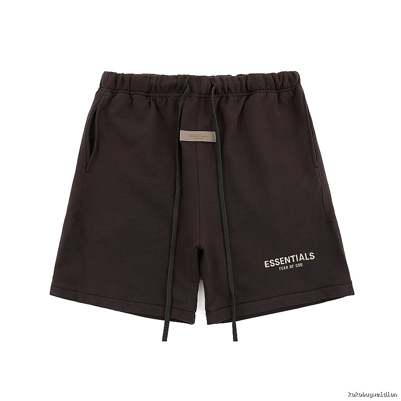 Essentials trendy brand dark coffee shorts