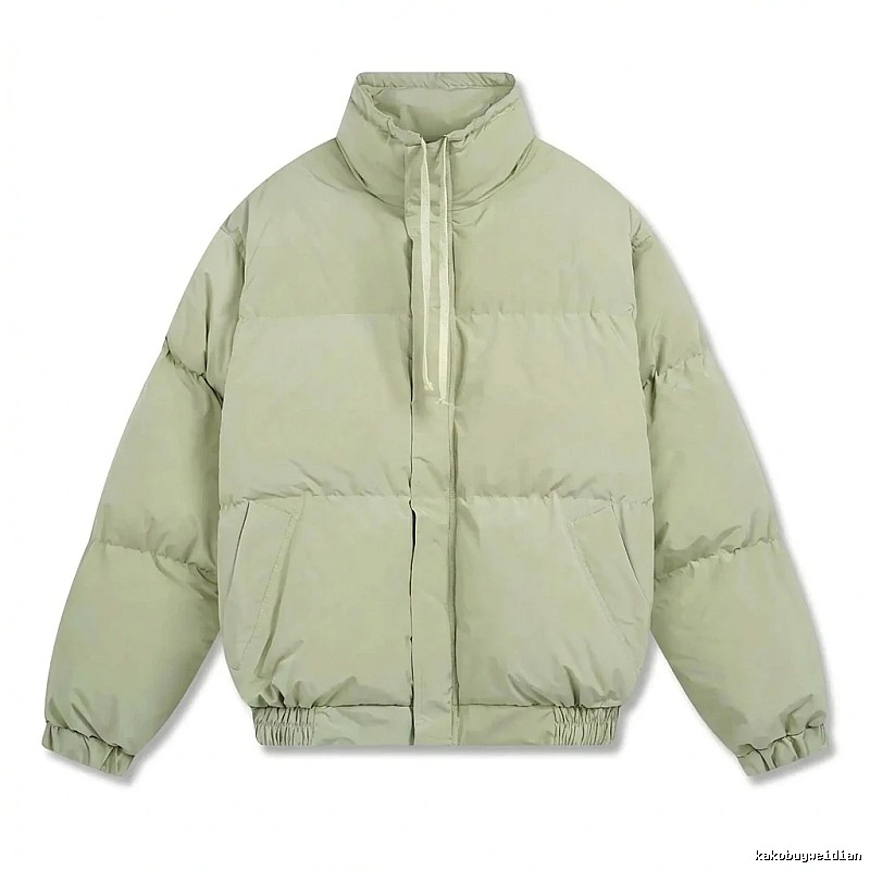 ESSENTIALS trendy brand simple style light green cotton-padded jacket