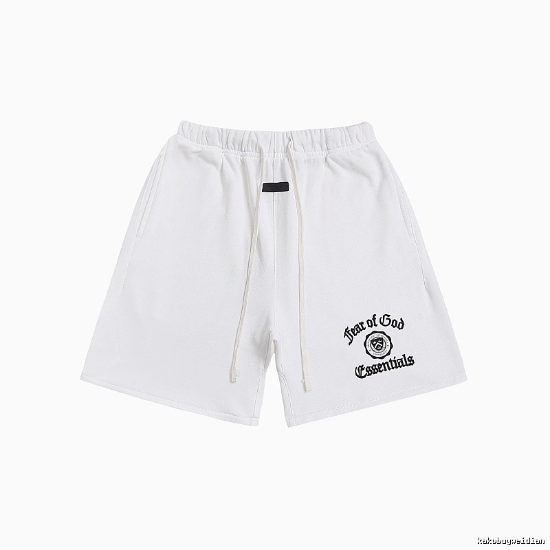 ESSENTIALS Trendy Brand Simple White Shorts