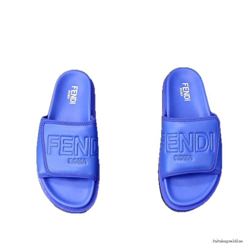 Fendi Roma Trendy Style Purple Slides