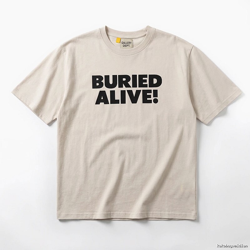 Gallery Dept. Alphabet Style Beige T-shirt