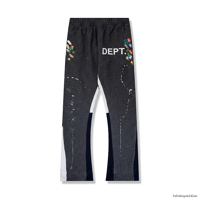 Gallery Dept Graffiti-style Black and Grey Pants