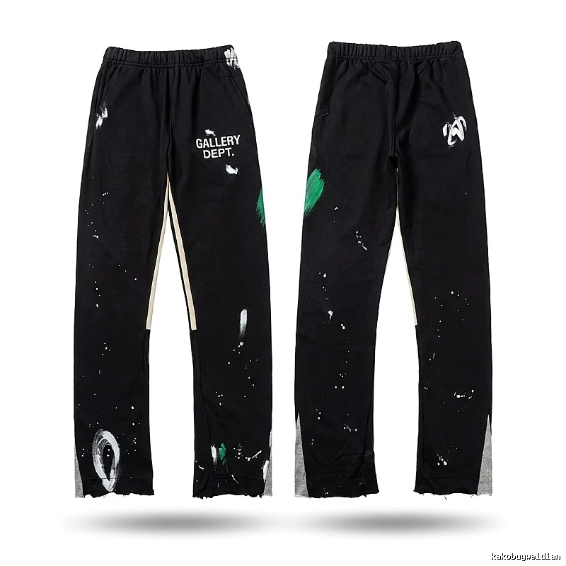 Gallery Dept Graffiti Style Black Trousers