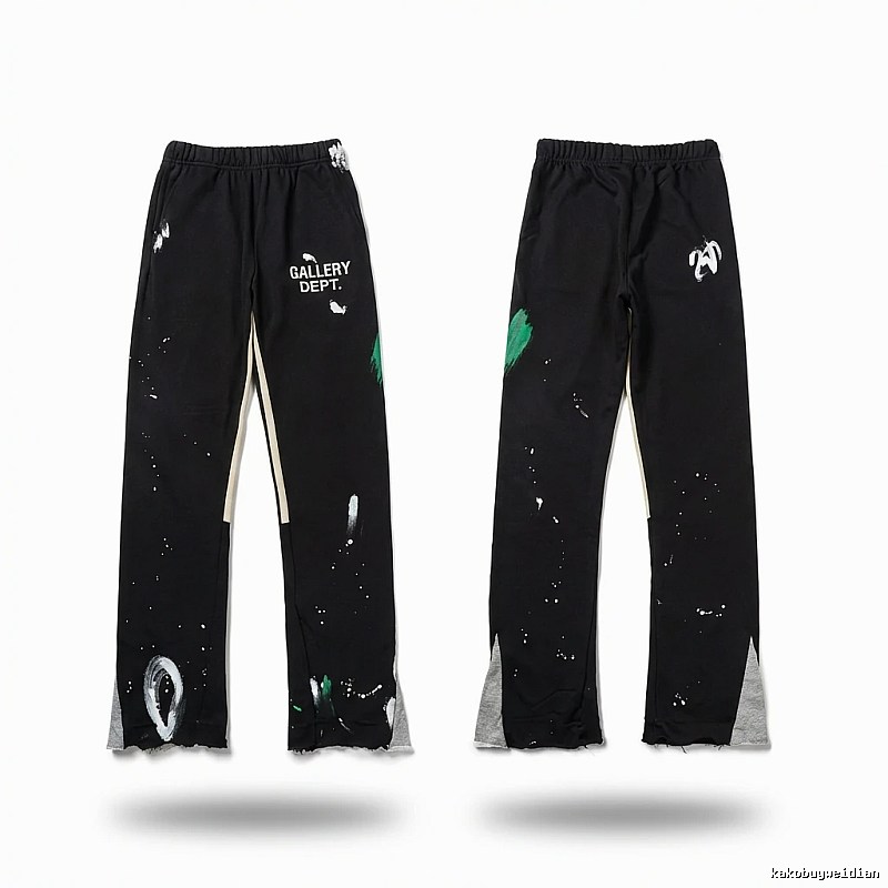 Gallery Dept Graffiti Style Black Trousers