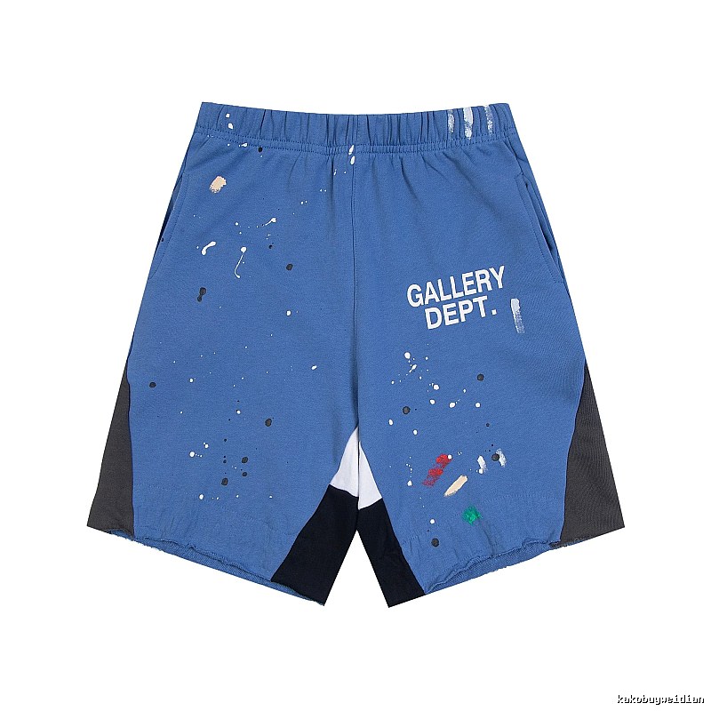 Gallery Dept. graffiti-style blue shorts