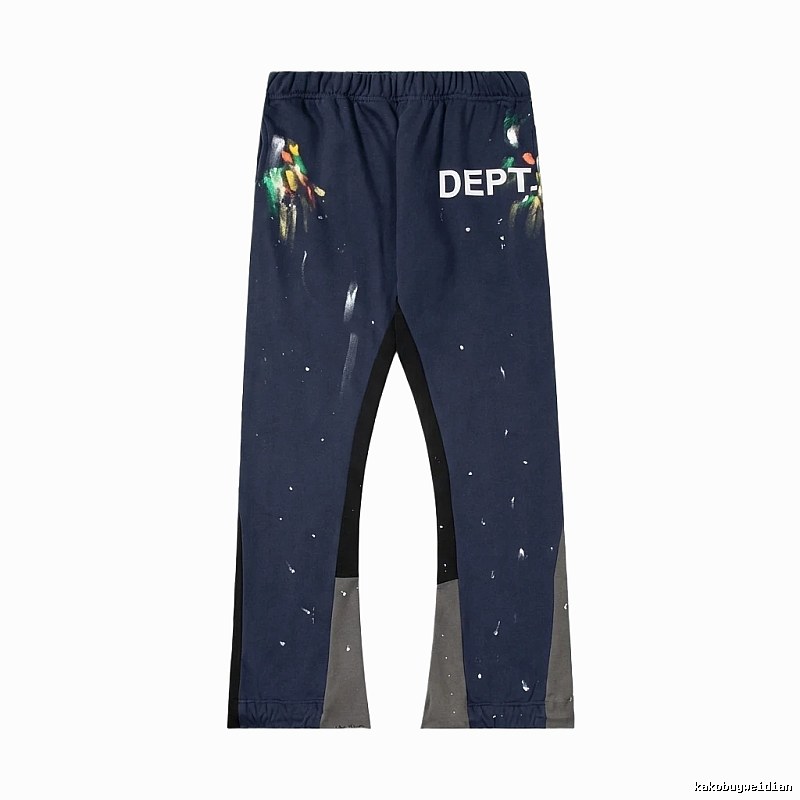 Gallery Dept graffiti-style navy blue pants