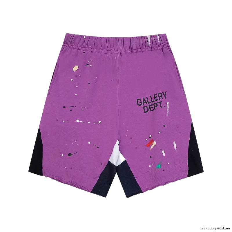 Gallery Dept. graffiti-style purple shorts