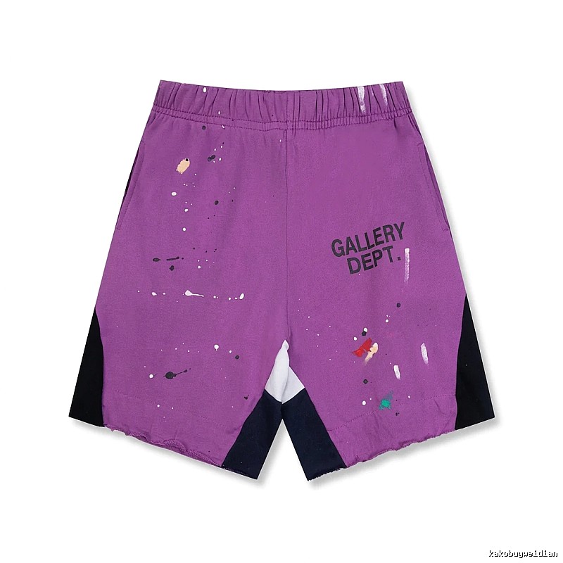 Gallery Dept Graffiti Style Purple Shorts