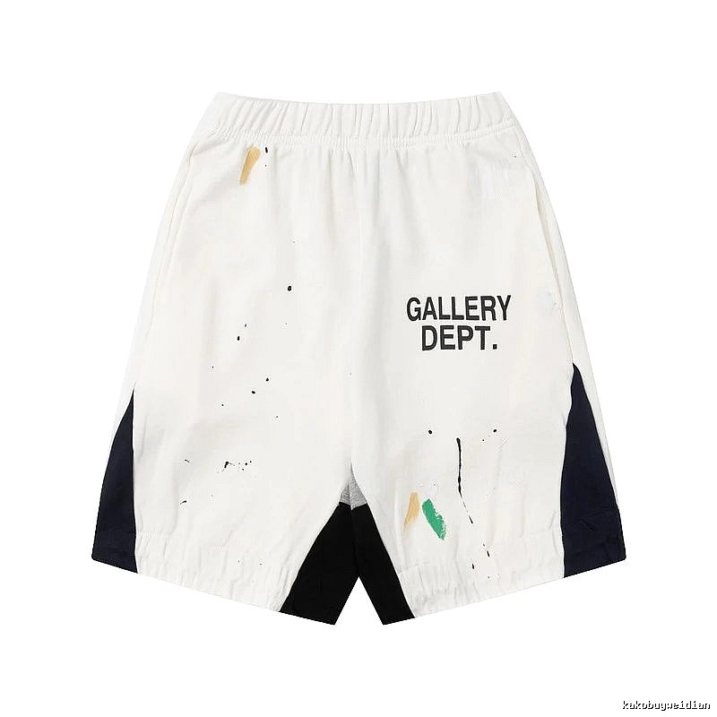 Gallery Dept. Graffiti Style White Shorts
