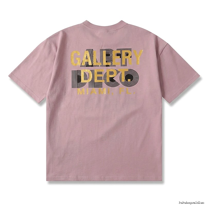 Gallery Dept Simple Style Pink T-shirt