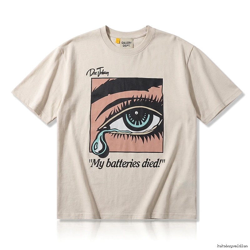 Gallery Dept Tearful Print Light Beige T-shirt