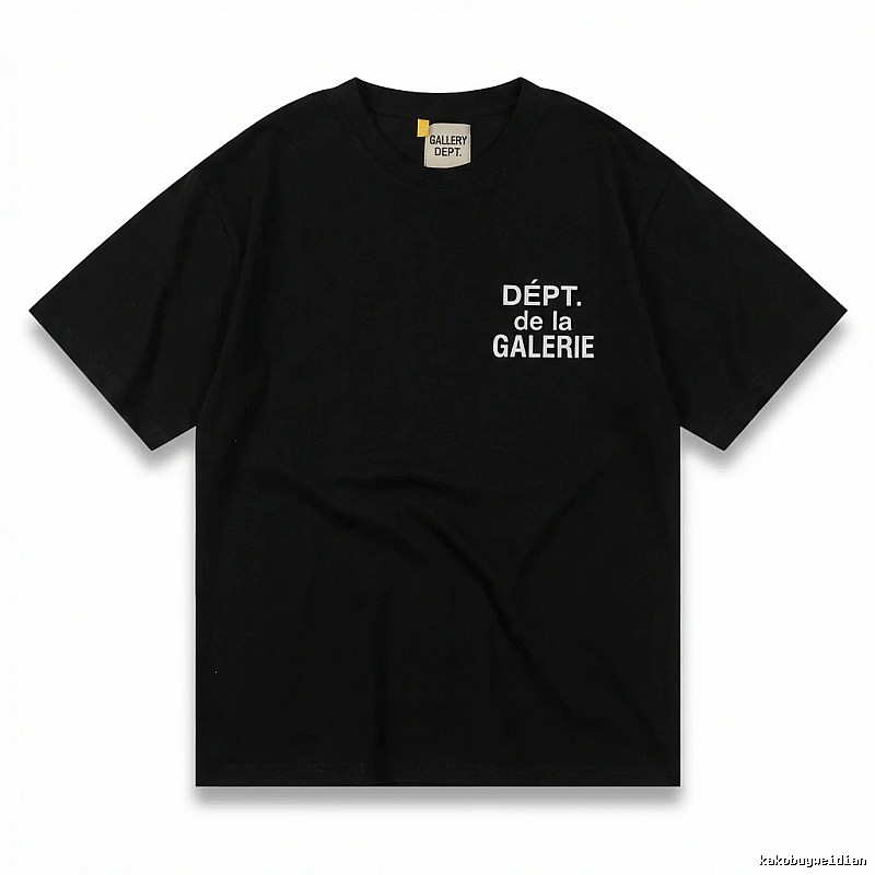 Gallery Dept Trendy and Cool Black T-shirt