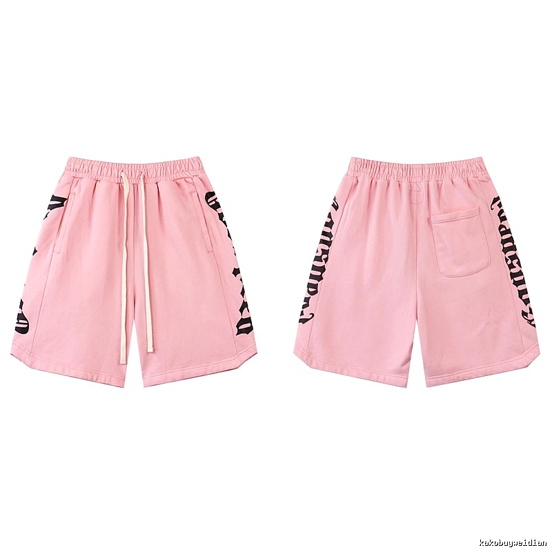 Godspeed Gothic Print Street Style Pink Shorts