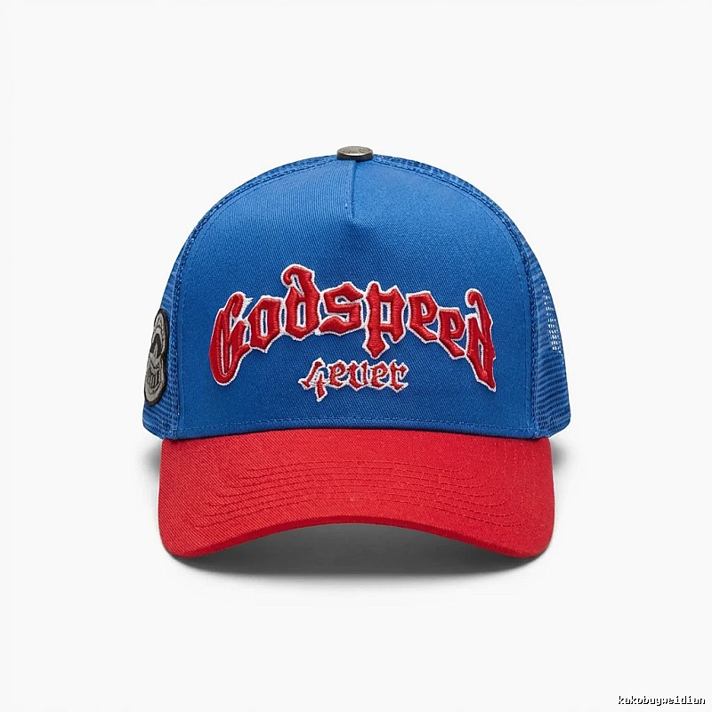 Godspeed Retro Style Red and Blue Hat