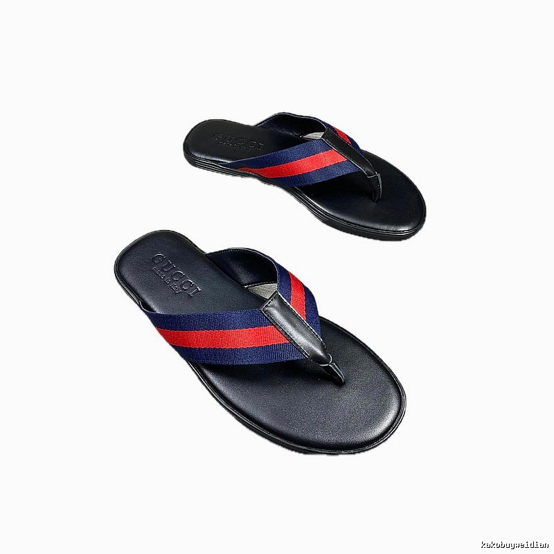 Gucci Classic Web Casual Color-block Flip Flops
