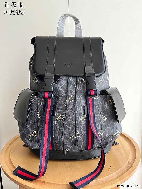 Gucci GG backpack Gray Monogram Flap