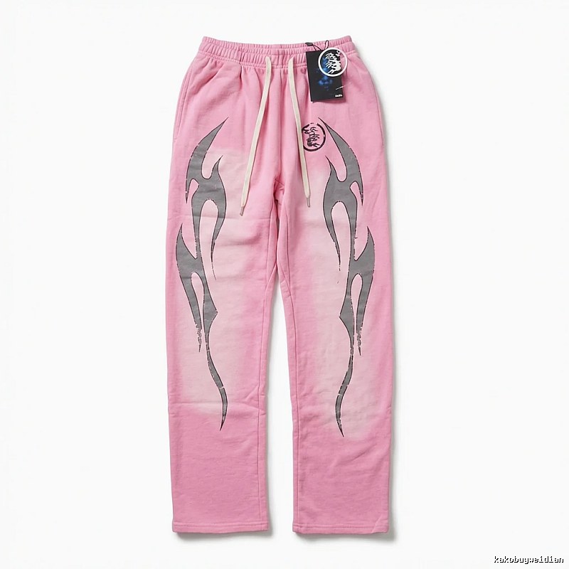 Hellstar Flame Wind Pink Sweatpants