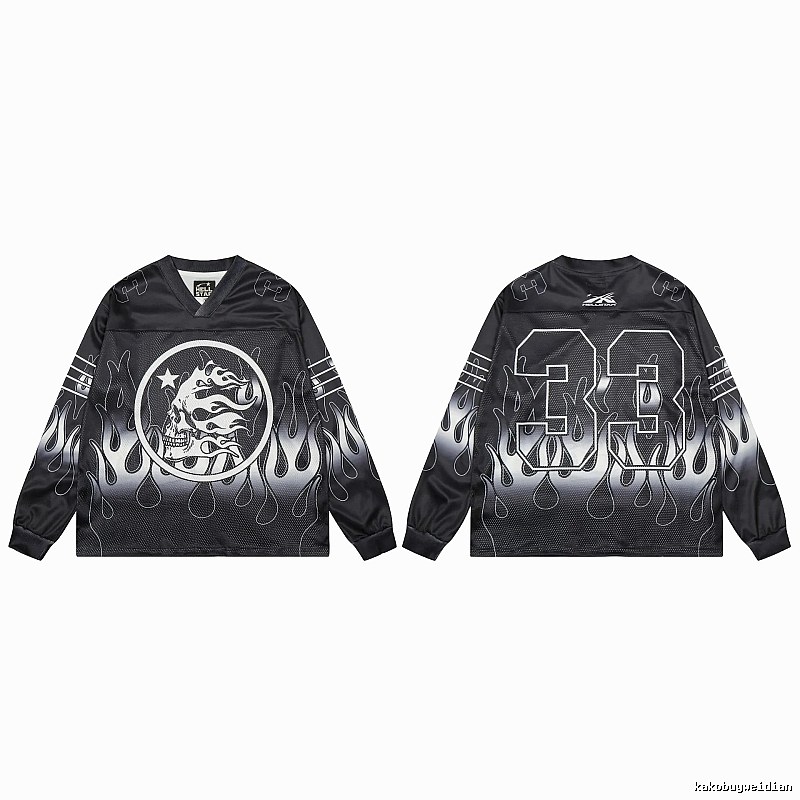 Hellstar Skull Flame High Street Black Jersey