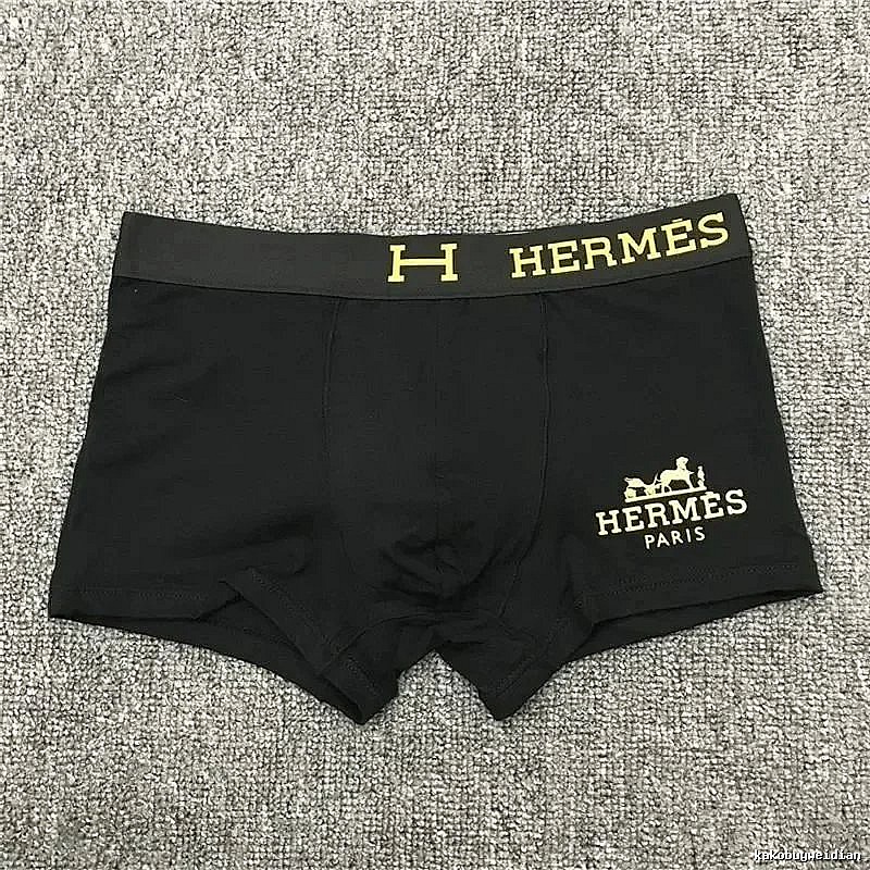 Hermes Classic Logo boxer briefs Black Boxer Briefs for Daily Styling