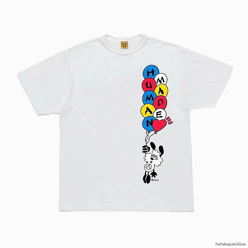 HUMAN MADE Balloon Print Japanese Streetwear White T-Shirt