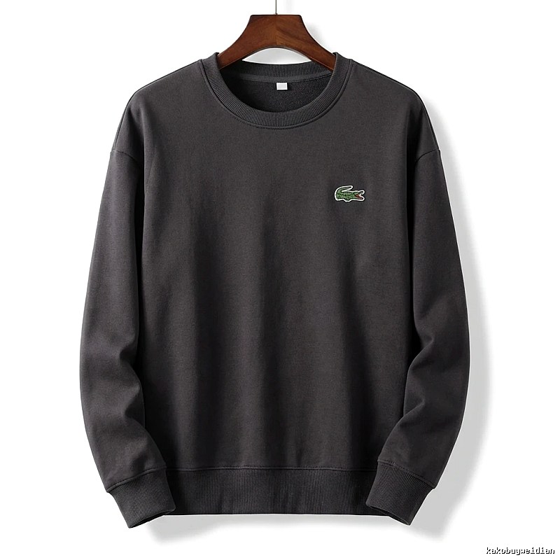 Lacoste basic simple style black sweatshirt