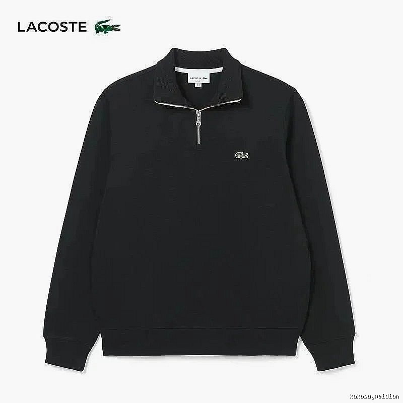 Lacoste Classic Quarter-zip sweatshirt Black Quarter Zip for Daily Styling